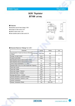 BT169
 datasheet