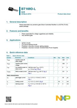 BT169D-L
 datasheet
