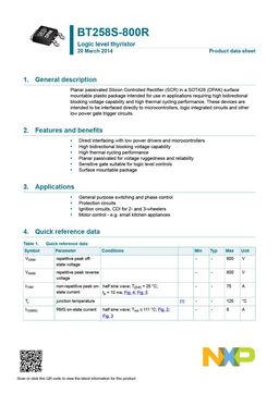 BT258S-800R
 datasheet