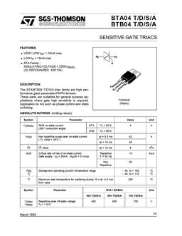 BTA04-400A
 datasheet