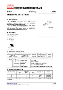 BTA04-4
 datasheet