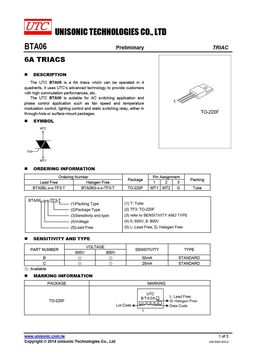 BTA06-6
 datasheet