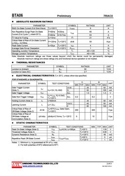 BTA06-6
 datasheet #2