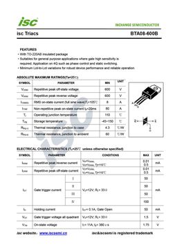 BTA08-600B
 datasheet