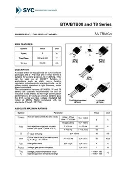 BTA08-600C
 datasheet