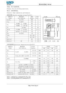 BTA08
 datasheet