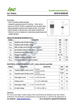 BTA10-800CW
 datasheet