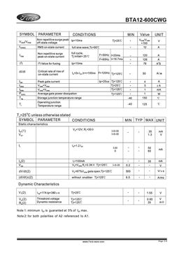 BTA12-600CWG
 datasheet #2