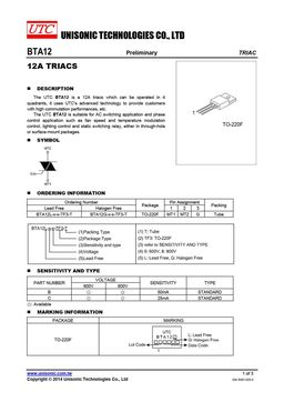 BTA12-6
 datasheet