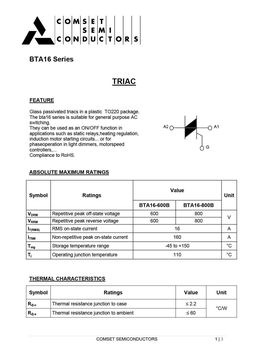 BTA16-600B
 datasheet