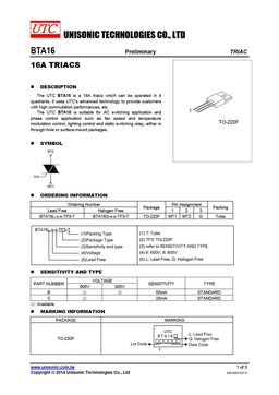 BTA16-600CW
 datasheet