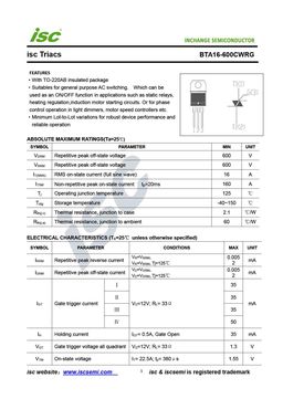 BTA16-600CWRG
 datasheet