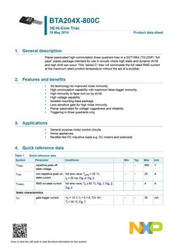 BTA204X-800C
 datasheet