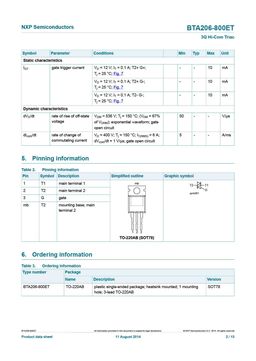 BTA206-800ET
 datasheet #2