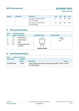 BTA208B-1000C
 datasheet #2