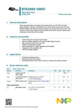 BTA208X-1000C
 datasheet