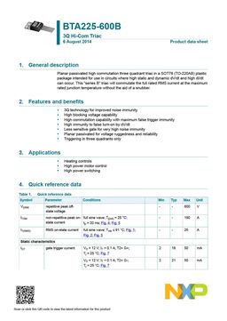 BTA225-600B
 datasheet