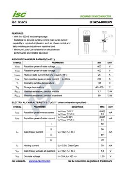 BTA24-800BW
 datasheet