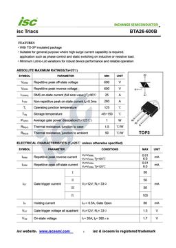 BTA26-600B
 datasheet