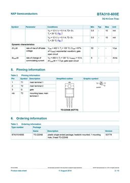 BTA310-600E
 datasheet #2