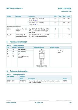 BTA310-800E
 datasheet #2