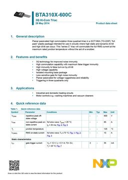 BTA310X-600C
 datasheet