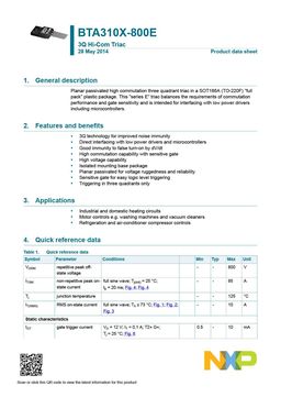 BTA310X-800E
 datasheet