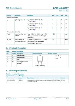 BTA316B-600BT
 datasheet #2