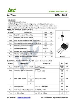 BTA41-700B
 datasheet