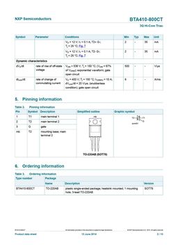 BTA410-800CT
 datasheet #2