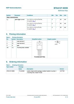 BTA412Y-800B
 datasheet #2