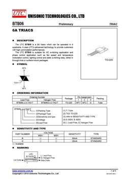 BTB06-8
 datasheet