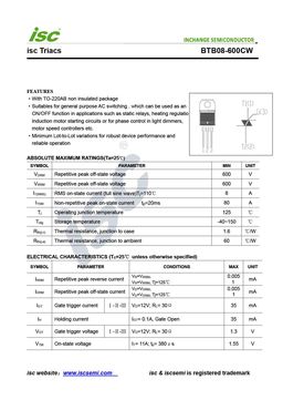 Btb08 600cw схема подключения