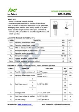 BTB12-600B
 datasheet