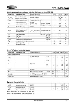 BTB16-600CWG
 datasheet #2