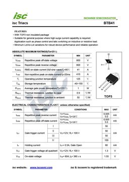 BTB41
 datasheet