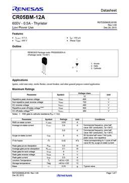 CR05BM-12A
 datasheet