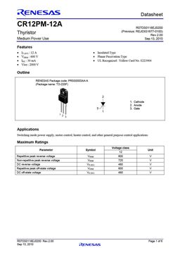 CR12PM-12A
 datasheet