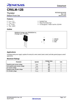 CR6LM-12B
 datasheet