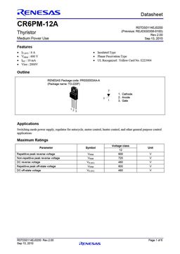 CR6PM-12A
 datasheet