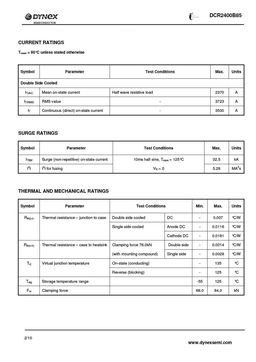 DCR2400B85
 datasheet #2