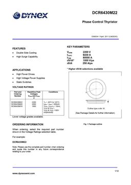 DCR6430M22
 datasheet