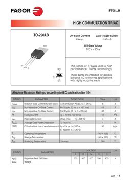 FT0611BH
 datasheet