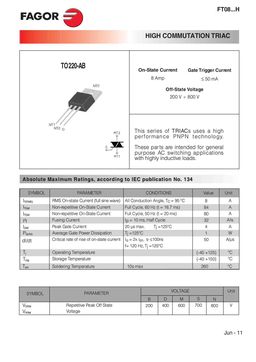 FT0811BH
 datasheet