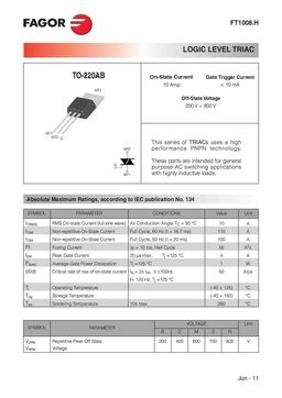 FT1008BH
 datasheet