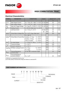 FT1011NW
 datasheet #2