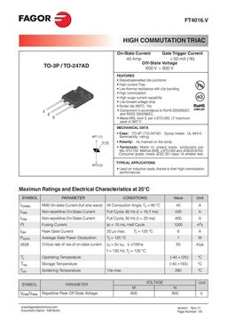 FT4016MV
 datasheet