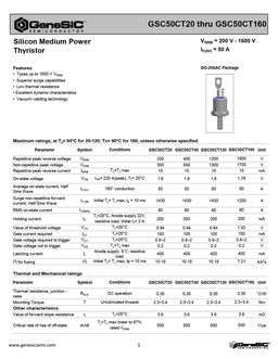 GSC50CT160
 datasheet