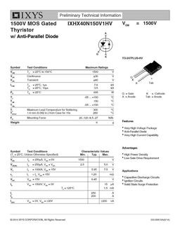 IXHX40N150V1HV
 datasheet