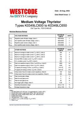 K0349LC600
 datasheet